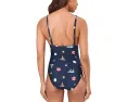 Цельный купальник Seafolly BeachClub с глубоким V-вырезом и съемными чашками