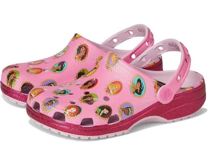Кроксы Crocs Disney Princess для детей с тематическим дизайном