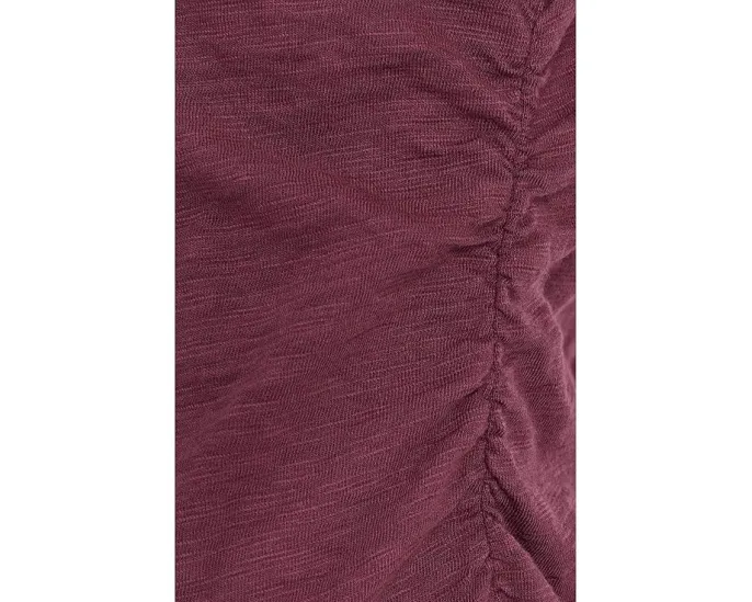 Платье ниже колена с рукавом три четверти и сборками Mod-o-doc