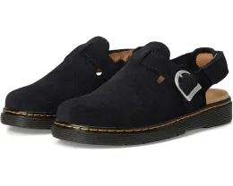 Dr. Martens Jorgie Y мюли для детей из мягкого замши с регулируемым ремнем