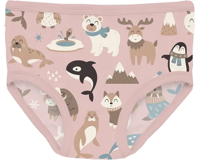 Kickee Pants Kids Набор из 3 трусиков для девочек с принтом (Маленький/Большой размер)