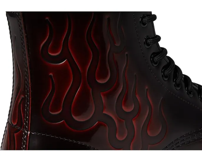 Ботинки Dr. Martens 1460 Inferno из кожи Arcadia с тиснением пламени