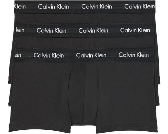 Calvin Klein Трусы-боксеры Cotton Stretch Low Rise 3 шт с контурной поддержкой