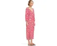 Платье миди Tommy Bahama Ikat Stripe с длинными рукавами и поясом