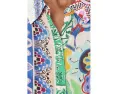 Туника Audrey Patchwork Johnny Was с воротником и длинным рукавом