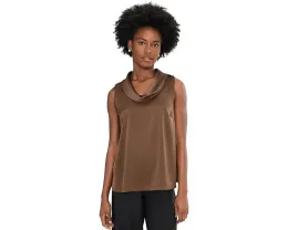 Блузка Vince Camuto без рукавов с капюшоном и прямым подолом