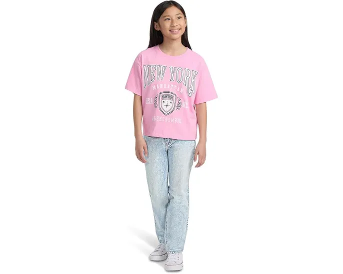 Джинсы abercrombie kids High Rise 90s Straight с завышенной талией и прямым кроем