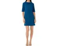 Платье Trina Turk Drape Neck Straight Fit с драпированным воротником и карманами