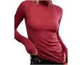 Боди Free People Close To Home Layering с длинными рукавами и высоким воротом