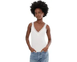 Топ Madewell с V-образным вырезом и отделкой из кружева
