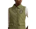 Жилет Lauren Ralph Lauren Quilt Vest W Crest 22 дюйма стеганый с логотипом
