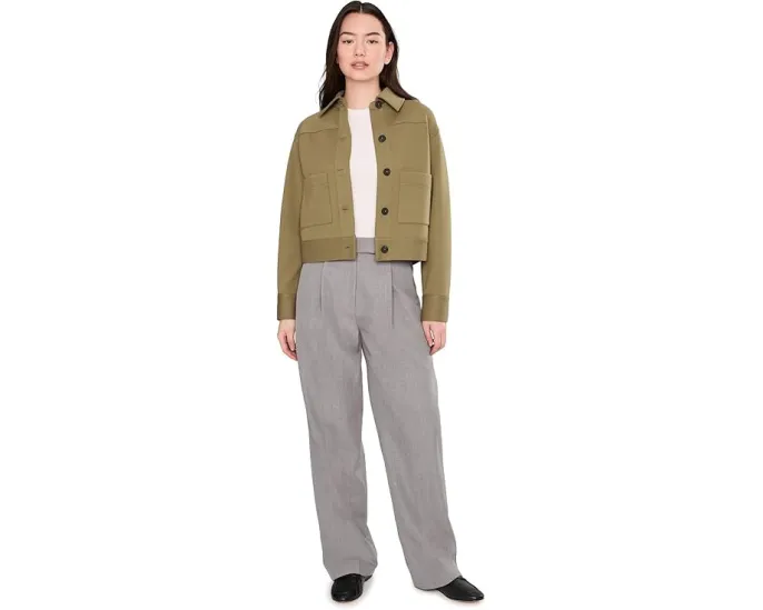 Короткий жакет от Vince с накладными карманами