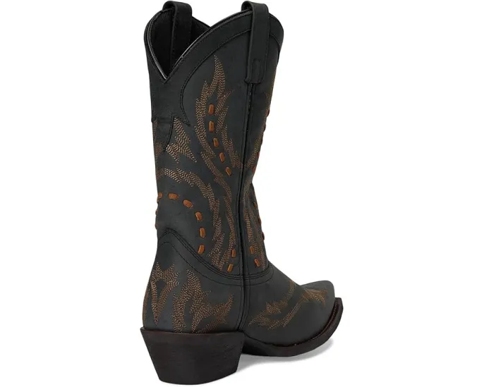 Ковбойские сапоги Laredo Ryker из темно-синей кожи с контрастной строчкой