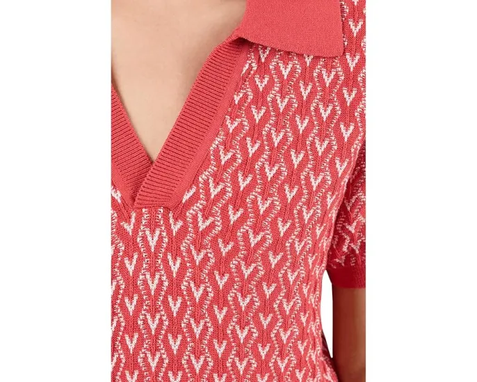 Топ Varley Ezrella Knit с воротником и ребристой отделкой