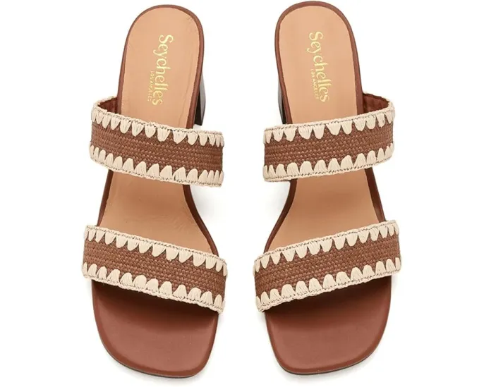 Сандалии Hattie от Seychelles с двухцветным верхом и квадратным носком