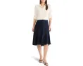 Юбка NIC+ZOE Batiste Flirt Skirt с вертикальной полоской