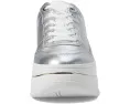 Кроссовки MICHAEL Michael Kors Hayes Lace Up на платформе с металлическим ПВХ верхом