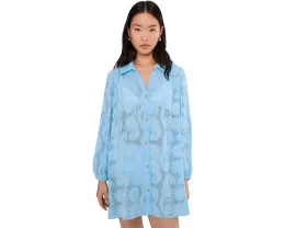 Стильный пляжный кардиган Sadira Clip с отложным воротником и длинными рукавами Lilly Pulitzer