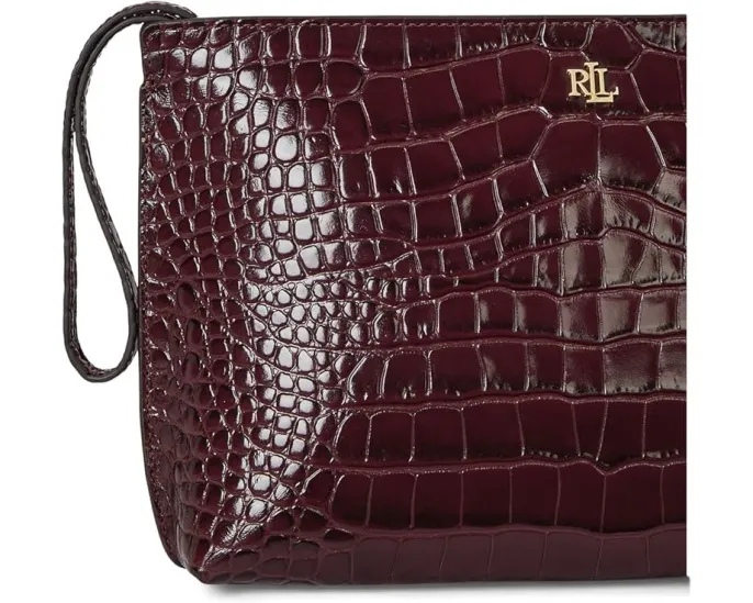 Lauren Ralph Lauren косметичка из кожи крокодиловой текстуры