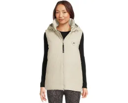 Стеганый жилет adidas by Stella McCartney с отстегивающимся капюшоном и переработанными материалами