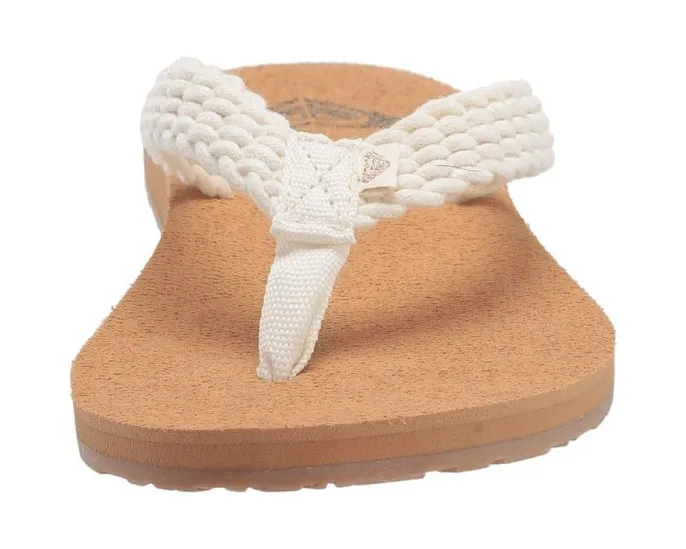 Сандалии Roxy Porto III с плетеным текстильным верхом и резиновой подошвой