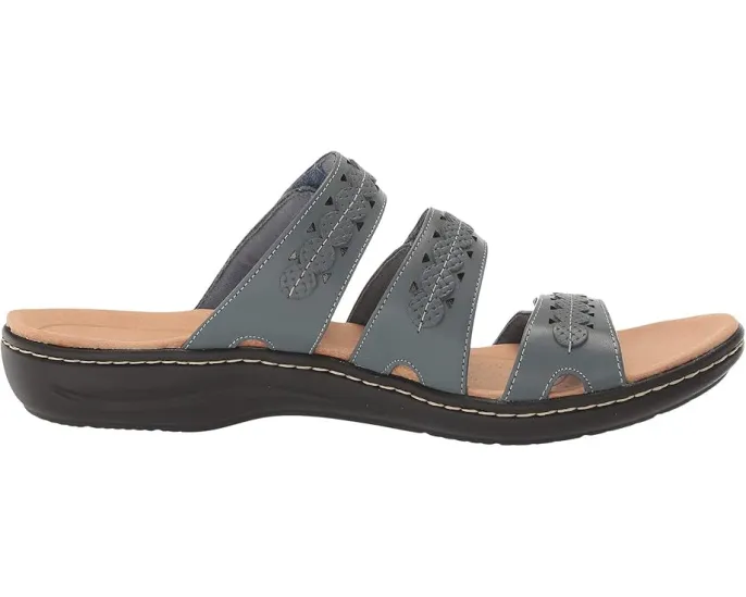 Сандалии Laurieann Cove с открытым носком и детализированными ремешками Clarks