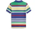 Поло Polo Ralph Lauren из хлопковой сетки в полоску для малышей и детей младшего возраста