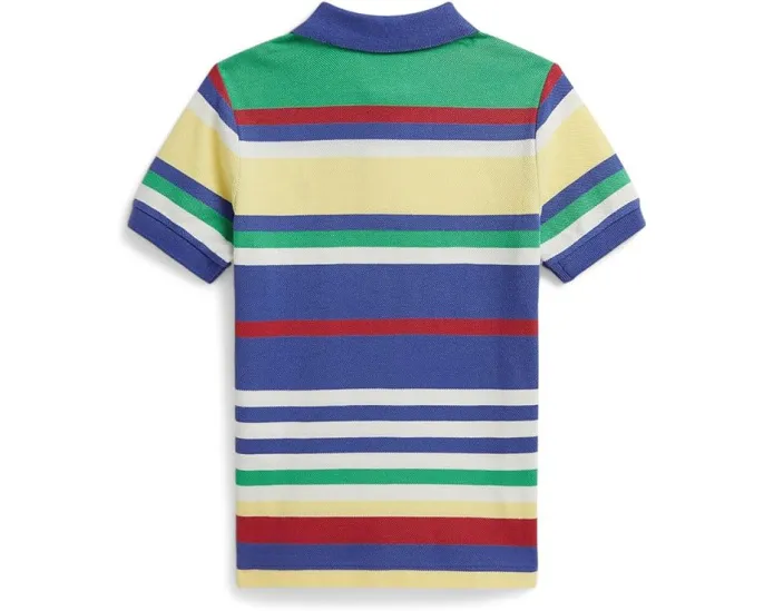 Поло Polo Ralph Lauren из хлопковой сетки в полоску для малышей и детей младшего возраста