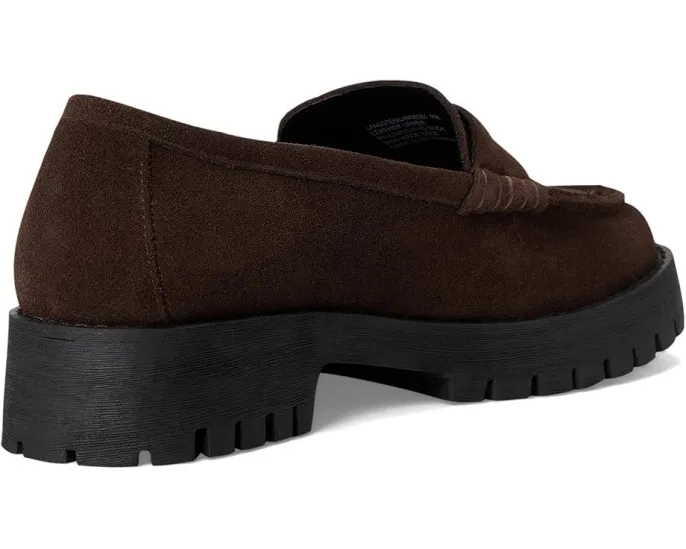 Лоферы Steve Madden Langsten из мягкой замши на устойчивом каблуке