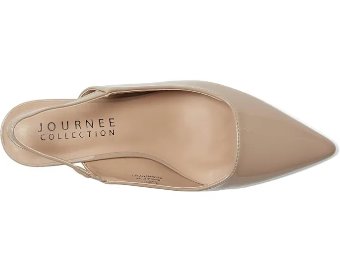 Туфли-лодочки Journee Collection Paulina с ремешком на щиколотке и острым носком