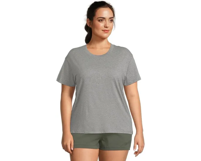 Короткая футболка Prana Everyday из органического хлопка с круглым вырезом