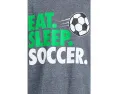 Футболка ChalkTalk SPORTS Kids Soccer CTS ProBlend™ с принтом Eat Sleep Soccer