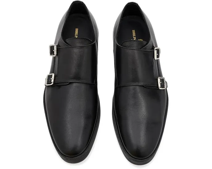 Туфли-монки Palestro от Bruno Magli из итальянской кожи с прострочкой