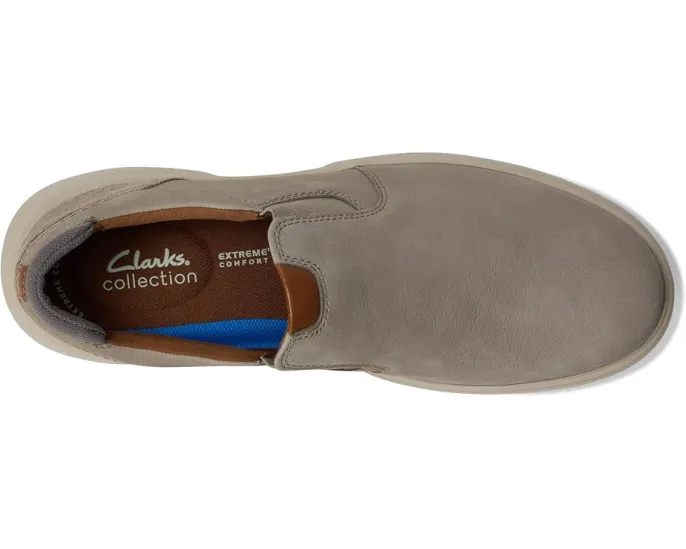 Мокасины Clarks Bradley Ease из нубука с эластичной вставкой