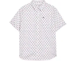 Рубашка Vineyard Vines Printed Cotton с коротким рукавом из хлопка