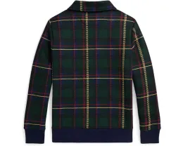 Толстовка Polo Ralph Lauren Kids с клетчатым воротником из флиса для детей постарше