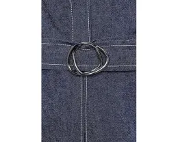Комбинезон с faux denim и поясом Adrianna Papell