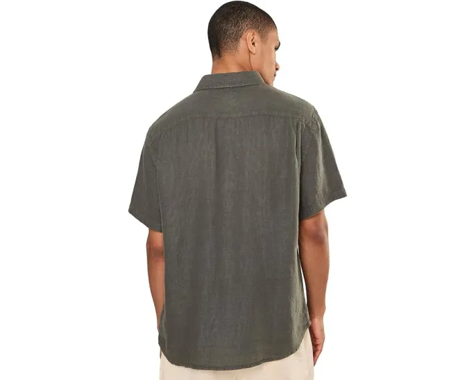 Faherty Short Sleeve Palma Linen Shirt льняная рубашка