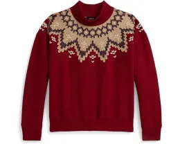 Детская боксовая толстовка Polo Ralph Lauren Kids из флиса с узором Fair Isle