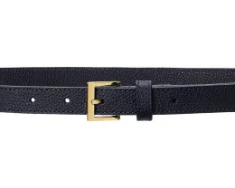 Узкий ремень Lauren Ralph Lauren из зернистой кожи с пряжкой