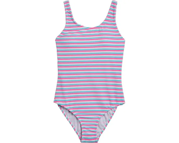 Купальник Snapper Rock Kids Sorbet Stripe Scoop с яркими полосками и съемными чашечками