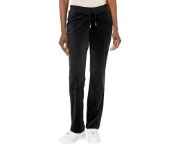 Брюки Juicy Couture из велюра с резинкой и кулиской