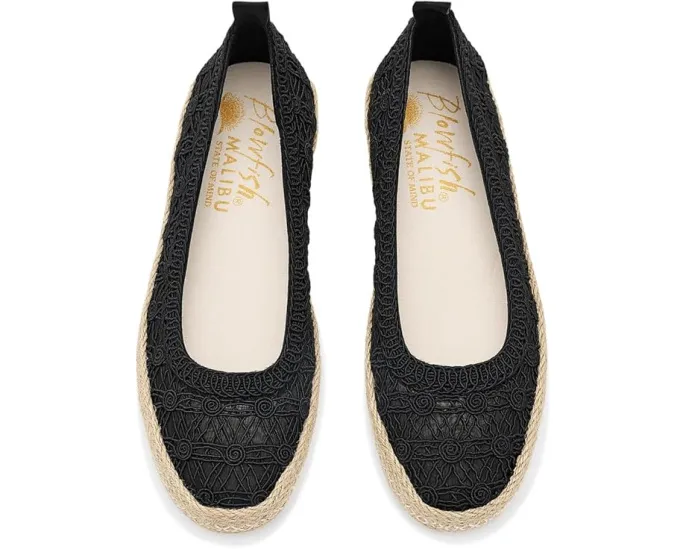 Балетки Blowfish Malibu Benita Sol с плетеной подошвой и кружевом