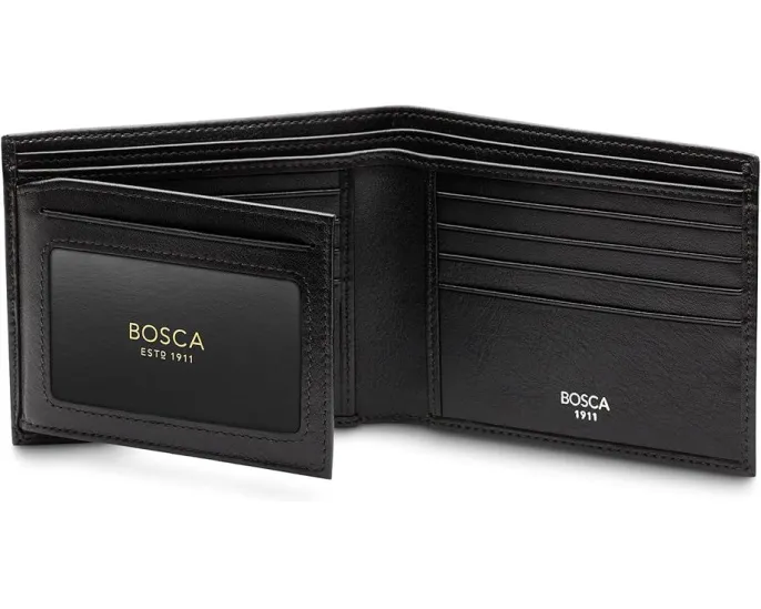 Bosca континентальный кошелек с окошком для ID из кожи Nappa Vitello
