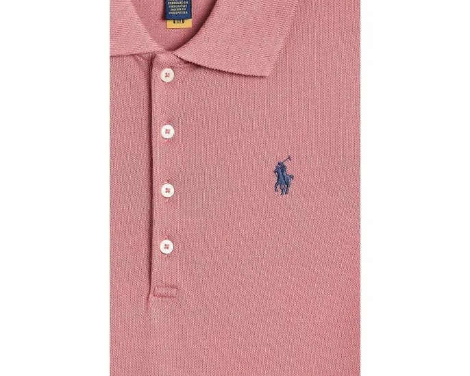 Платье Polo Ralph Lauren плиссе из сетки stretch с поло