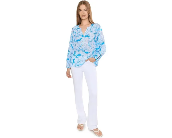 Топ Andria от Lilly Pulitzer с вырезом и пуговицами