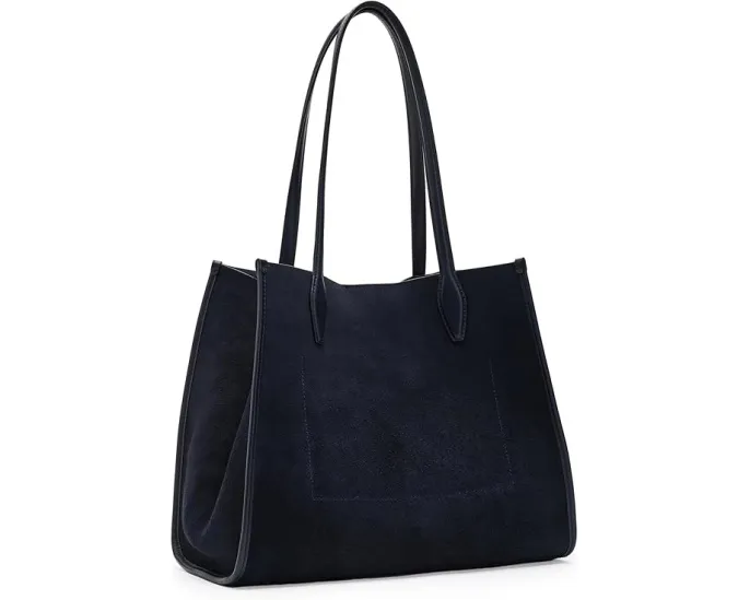 Сумка-тоут Madewell Suede Lexington из замши с кожаными ручками