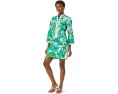Платье Shealyn 3/4 Sleeve Stretch от Lilly Pulitzer с кружевной отделкой и цветочным принтом