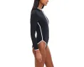 Цельнокроеный купальник Seafolly Collective с длинным рукавом и замком спереди