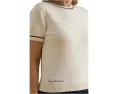 Свитер Lauren Ralph Lauren Plus Size с коротким рукавом и двухцветным дизайном